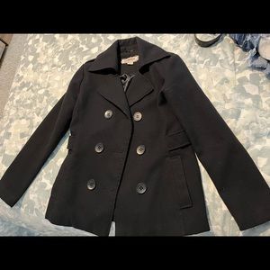 Black small pea coat